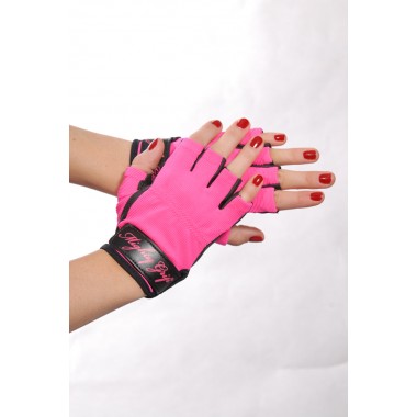 Handschuhe Lack pink